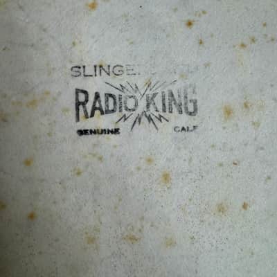 Slingerland Vintage Radio King 24” Genuine Calf Skin Bass Drum Head Lot #1 40s - Calf skin image 2
