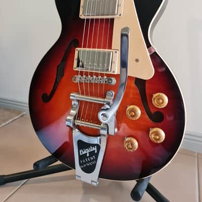 Gibson Les Paul ES Hollow with Bigsby Sunburst image 1