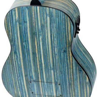 Ortega RUSWB-UB Bamboo Series Solid Bamboo Top & Neck Short Scale 4-String Acoustic-Electric Uke Bass w/Deluxe Gig Bag image 9