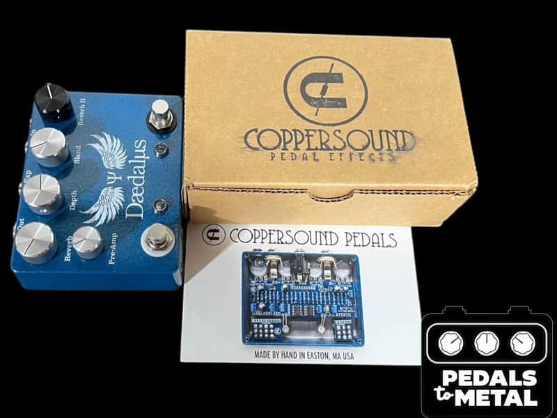 Coppersound Pedals Daedalus Dual Reverb with Expression 2016 - Present - Blue - X16061 image 1