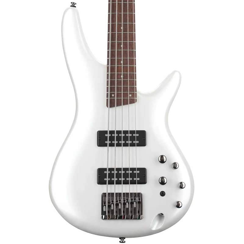 Ibanez SR Standard 5 String Electric Bass - Pearl White image 1