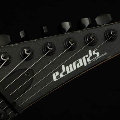 ESP EDWARDS E-ALEXI BLACKY w/ESP GB-30V -Metallic Black Satin with Gloss Black Pinstripe- 2025 #ED9040253 [Made in Japan][Children of Bodom Alexi Laiho] image 5