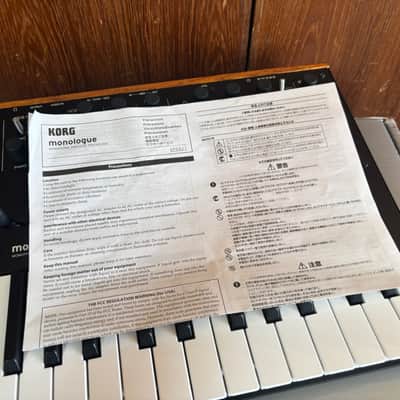 KORG MONOLOGUE-BK monophonic analogue synthesizer w/ box image 10