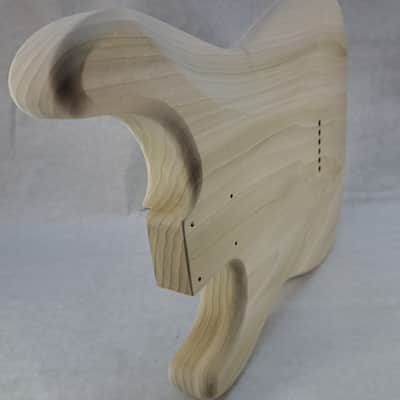 Unfinished Poplar (1 pc) SSS Hardtail guitar body - fits Fender Strat Stratocaster necks J2443 image 7