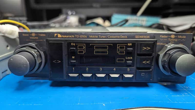 Nakamichi TD-1200 II car cassette deck NAAC w/ tuner and key