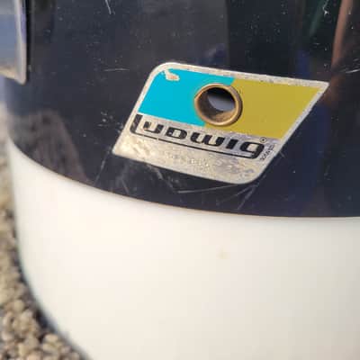 1970s Ludwig 13" Vistalite Concert Tom Drum - Pattern E Black/White Swirl (231-1) image 2