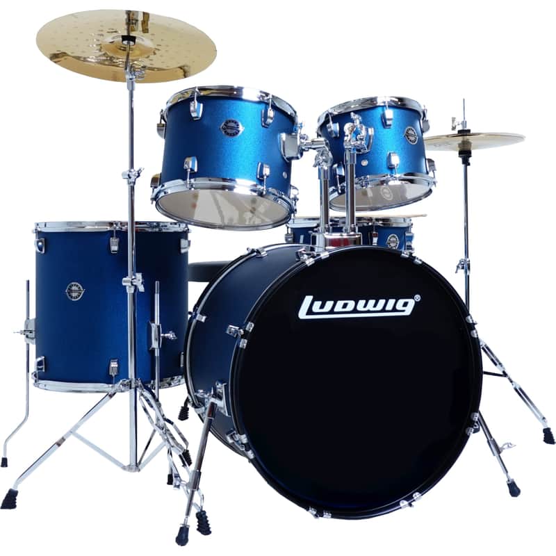 Ludwig Accent Drive AIMM Exclusive 5-Piece Drum Kit - Blue Stardust image 1