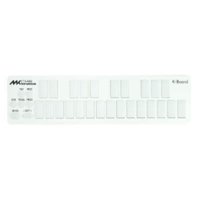 Muse Kinetics K-Board-C | Colorful 25 Key USB MPE MIDI Keyboard Controller with USB-C (Snow) image 1