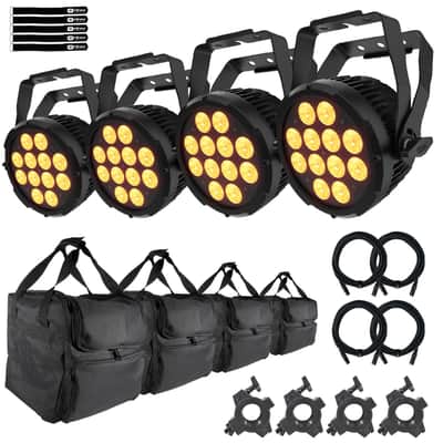 Chauvet DJ SLIMPAR-PRO-Q-IP Outdoor-Rated Quad-Color LED Wash Light 4 Pack image 1