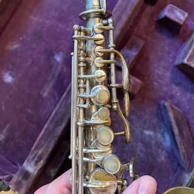 Conn Pann-American  Curved soprano saxophone 1920 - Silver laquer image 4