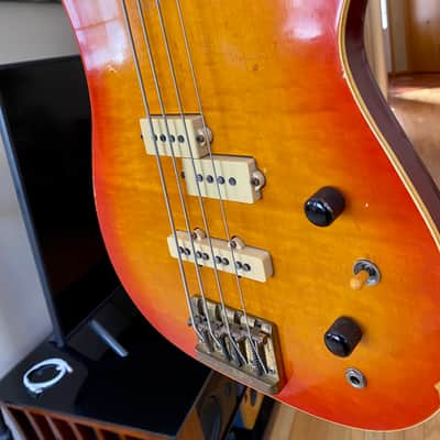 Rare Blade Levinson PJ Bass 1990 Cherry Burst, Maple top. image 12