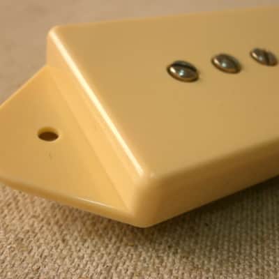 P90 Pickup Dog Ear CREAM A4 HOT Bridge Fits Gibson Epiphone Handcrafted by Q pickups Vintage image 6