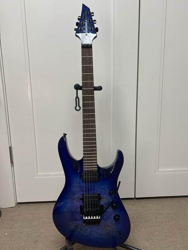 Jackson Pro Series Chris Broderick Signature Soloist 6P Electric Guitar - Transparent Blue image 1