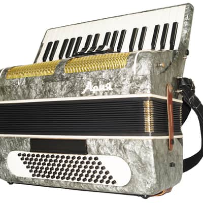 Russian Piano Accordion Ariya 96 Bass Buttons Original Keyboard Accordian New Straps 2174, Wonderful sound! image 5