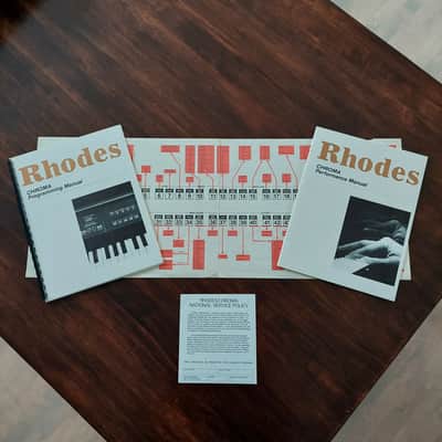 Rhodes Chroma 64-Key 16-Voice Polyphonic Hybrid Analog Synthesizer 1982 complete authentic package image 10