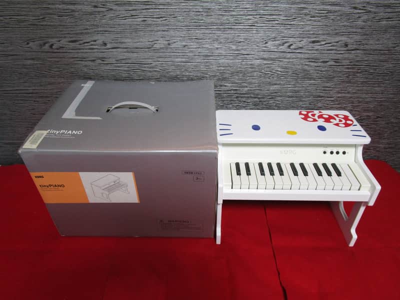 Korg Tinypiano Rare Kitty ver. 25 keys digital toy piano TESTED w/Box AC #5 image 1