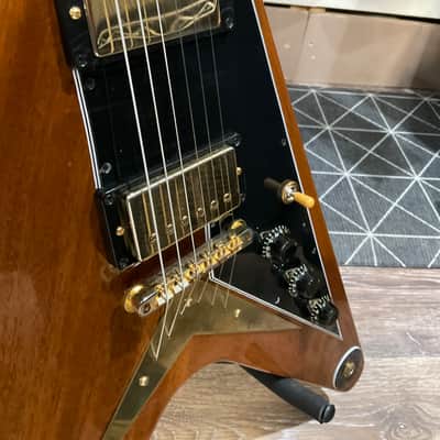 Gibson custom shop 1958 mahogany flying v walnut 58 reissue image 8
