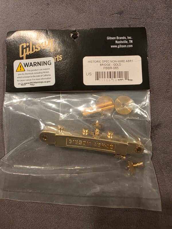 Gibson PBBR-065 Historic Non-Wire ABR-1 Tune-O-Matic Bridge