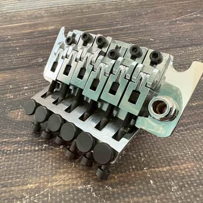 80s Floyd Rose Made in Germany Tremolo Bridge Chrome image 5