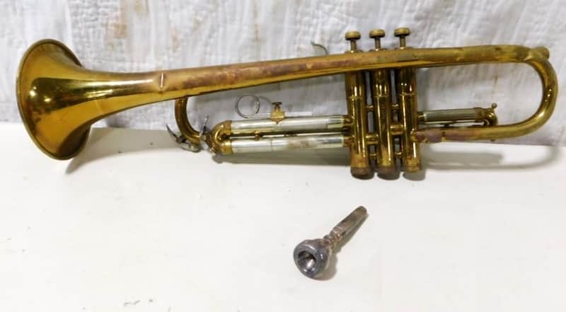 Reynolds Medalist Trumpet, USA, Brass with Case and Mouthpiece 