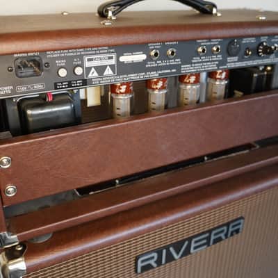 Rivera Rivera Sedona Tube Head + Dual Matching Sedona EX Extension Cabinets (Full Stack) – Loaded with JBL Drivers 2010 - Brown Rolex image 6