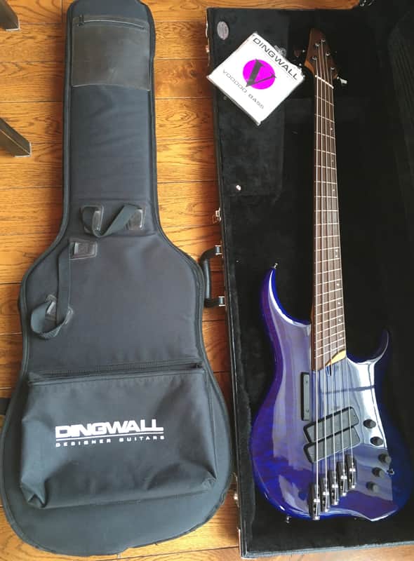 Dingwall Z2 5 string Leland Sklar bass 2000 Blue Maple Quilt image 1