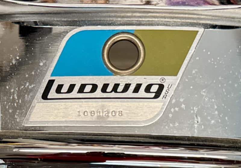 Ludwig LM400 Supraphonic 5x14" 10-Lug Aluminum Snare Drum 1973 - 1974 Chrome-Plated