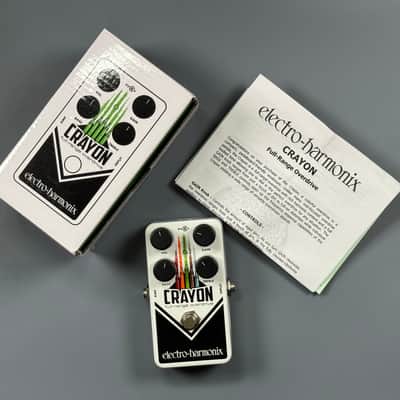 Electro-Harmonix Crayon 69 Full-Range Overdrive 2015 - Present - White with Vertical Crayons image 1