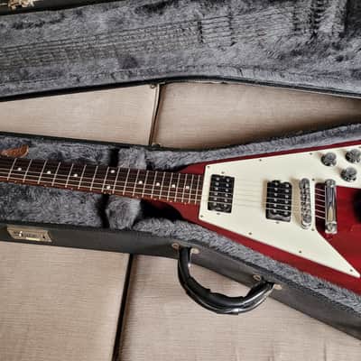 2003 Gibson Flying V '67 Reissue Cherry Red with Hard Case image 14