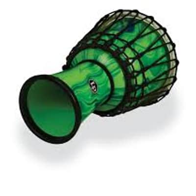 Latin Percussion LP1607 7" Rope Tuned Circle Djembe - Green Marble image 2