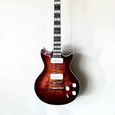 Huss and Dalton Meridian DC Custom - Angel-Step Flame Top - Fralin P-90s image 1