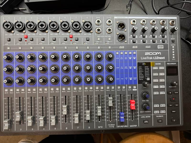 Zoom LiveTrak L12next Digital Mixer 2026 - Black image 1