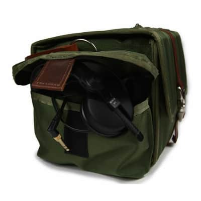 Tucker & Bloom DJ Sidekick 45 7" Vinyl Record DJ Bag 100 (olive ballistic) image 4
