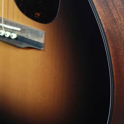 Martin OMC-10E Modern Burst Acoustic-Electric Guitar | Solid Sapele / Spruce Orchestra Model Cutaway image 21