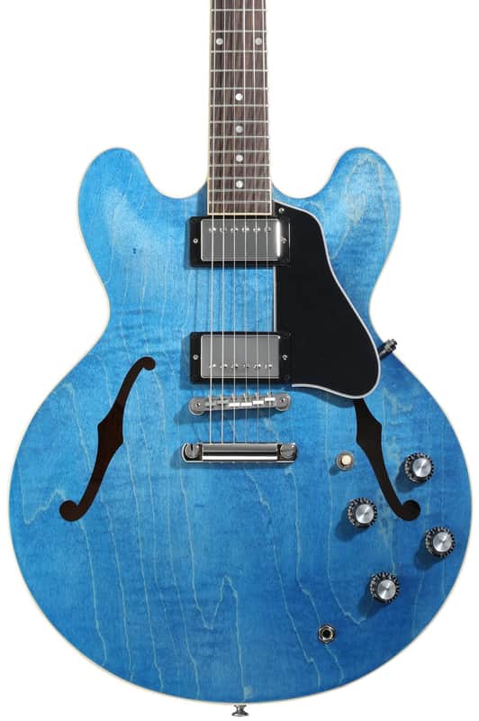Gibson ES-335 Semi-hollowbody Electric Guitar - Ocean Blue image 1