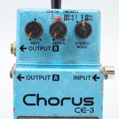 Boss CE-3 Chorus 1984 Made in Japan Green Label Vintage Guitar Effect Pedal 492700 image 3