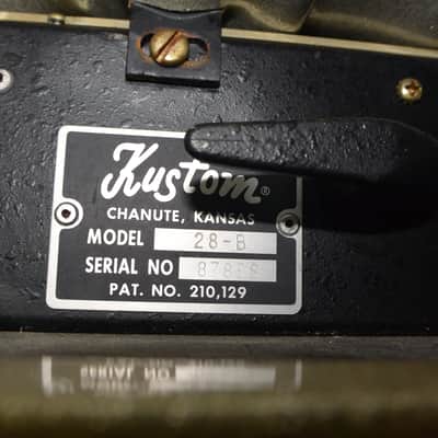 Kustom Charger Bass Amp Mid 70's Silver Sparkle image 7
