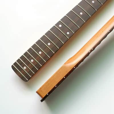 Roasted Maple Wood Guitar Strat Style Neck, Rosewood 22 Frets Fingerboard image 3