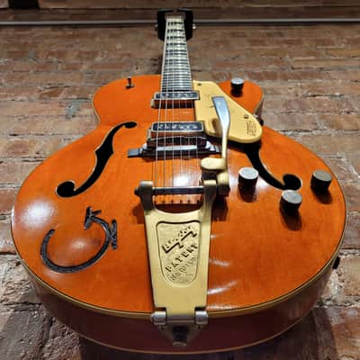 Gretsch 6120 Chet Adkins Electric Guitar Orange | Original Vintage Instrument | 17374 | Guitars In The Attic image 7