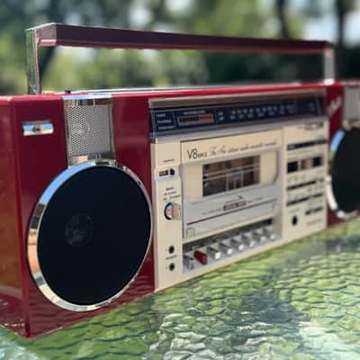 SANYO MR-V8MK Rare Vintage Mint Boombox Warranty 220V Fully Working Serviced image 15