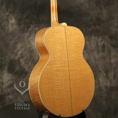 1962 Gibson J-200 Natural/BLONDE with highly figured flame maple back + sides image 14
