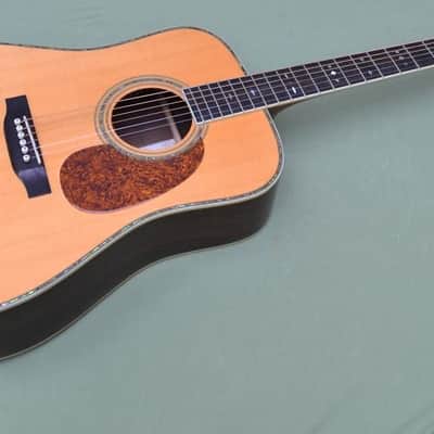 Recording King RD-227 All Solid Dreadnought Guitar with Abalone Torch Headstock & Abalone Purfling image 4
