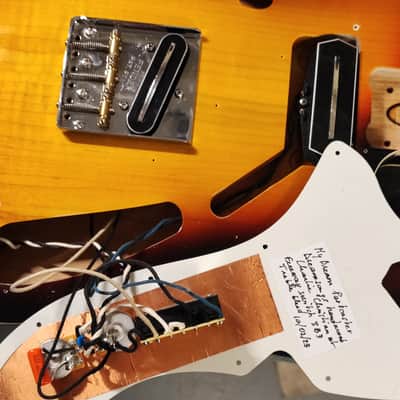 MyDream Partcaster Custom Built - Thinline Sunburst Freeway Charlie Christian image 12