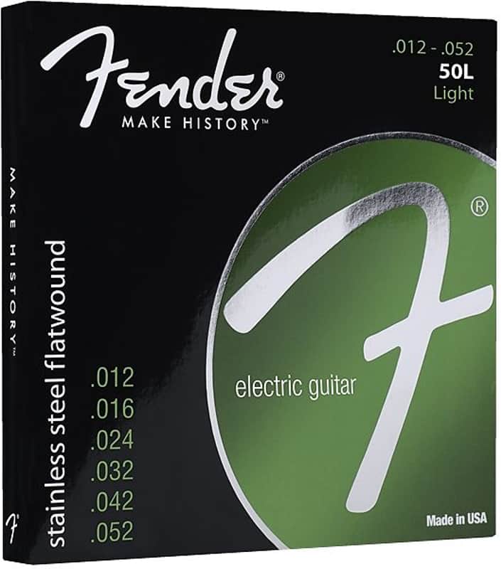 Fender Stainless Steel Flatwound (50 L) Ball End String Set for Electric Guitar 2016 image 1