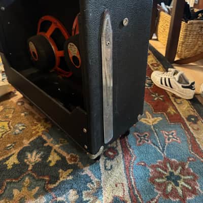 1974 Fender Twin Reverb Cabinet with pair of JBL D120f Orange speakers image 4
