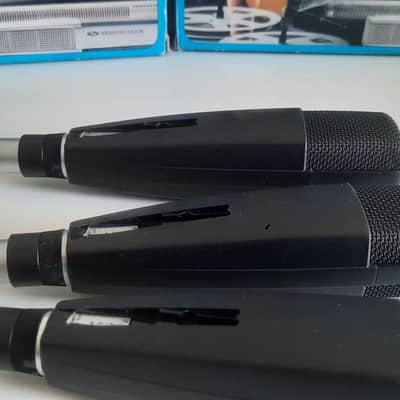 Set of 3x Sennheiser MD 421-U4 Cardioid Dynamic Microphones with Matched Serials 1960s - 1990s - Black image 15