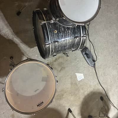 Ludwig Classic Maple Downbeat Outfit 8x12 / 14x14 / 14x20" Drum Set 2012 - Present - Vintage Black Oyster Pearl image 2