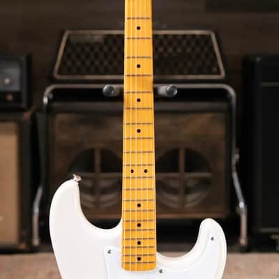 Squier Classic Vibe '50s Stratocaster Electric Guitar - White Blonde image 4