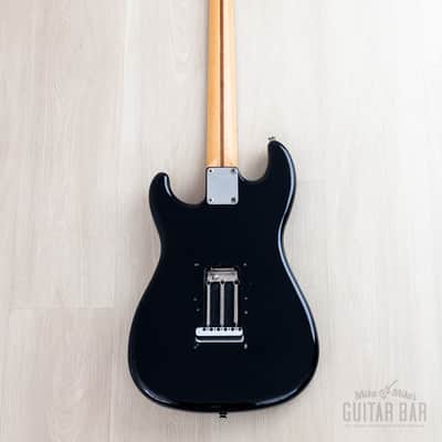 1986 Squier by Fender Bullet S3T (V2) Black w/ American Standard Pickups, E6-Serial Japan MIJ Fujigen image 3