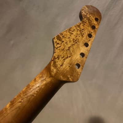 EXTREMELY RARE QUARTERSAWN ROASTED BIRDSEYE STRAT GUITAR NECK FITS FENDER & WARMOTH image 16